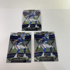Deandre Baker Rookie Cards RC, Set of 3, 2019 Panini Select Concourse #9 Giants